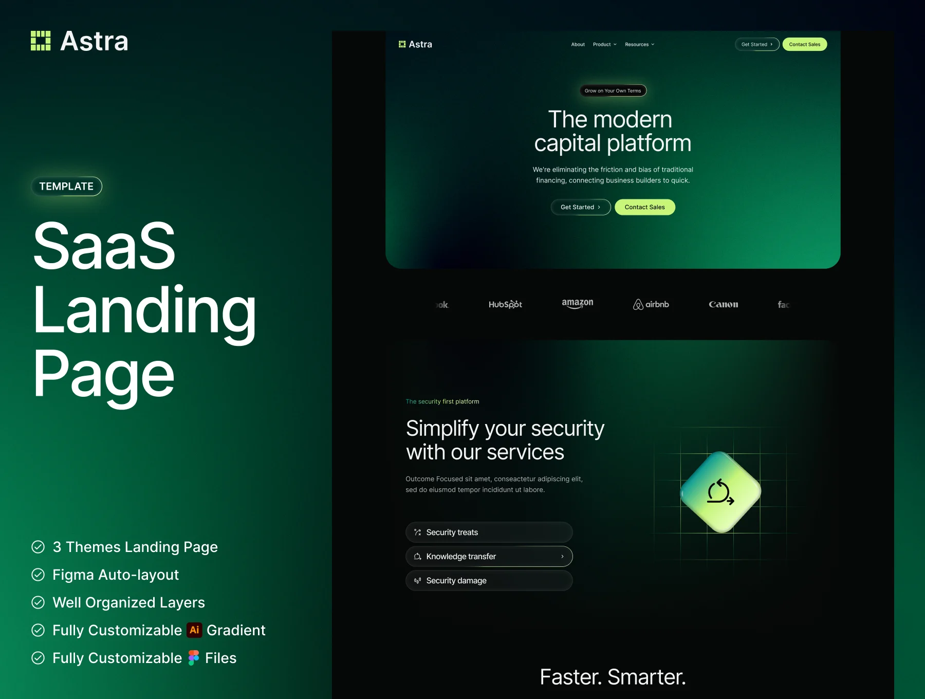 landing page astra